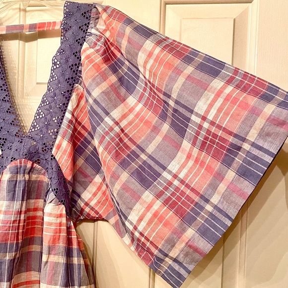 🌺🎉HP🎉🌺 NWT Free People Plaid On You Tunic Top - Picture 10 of 16